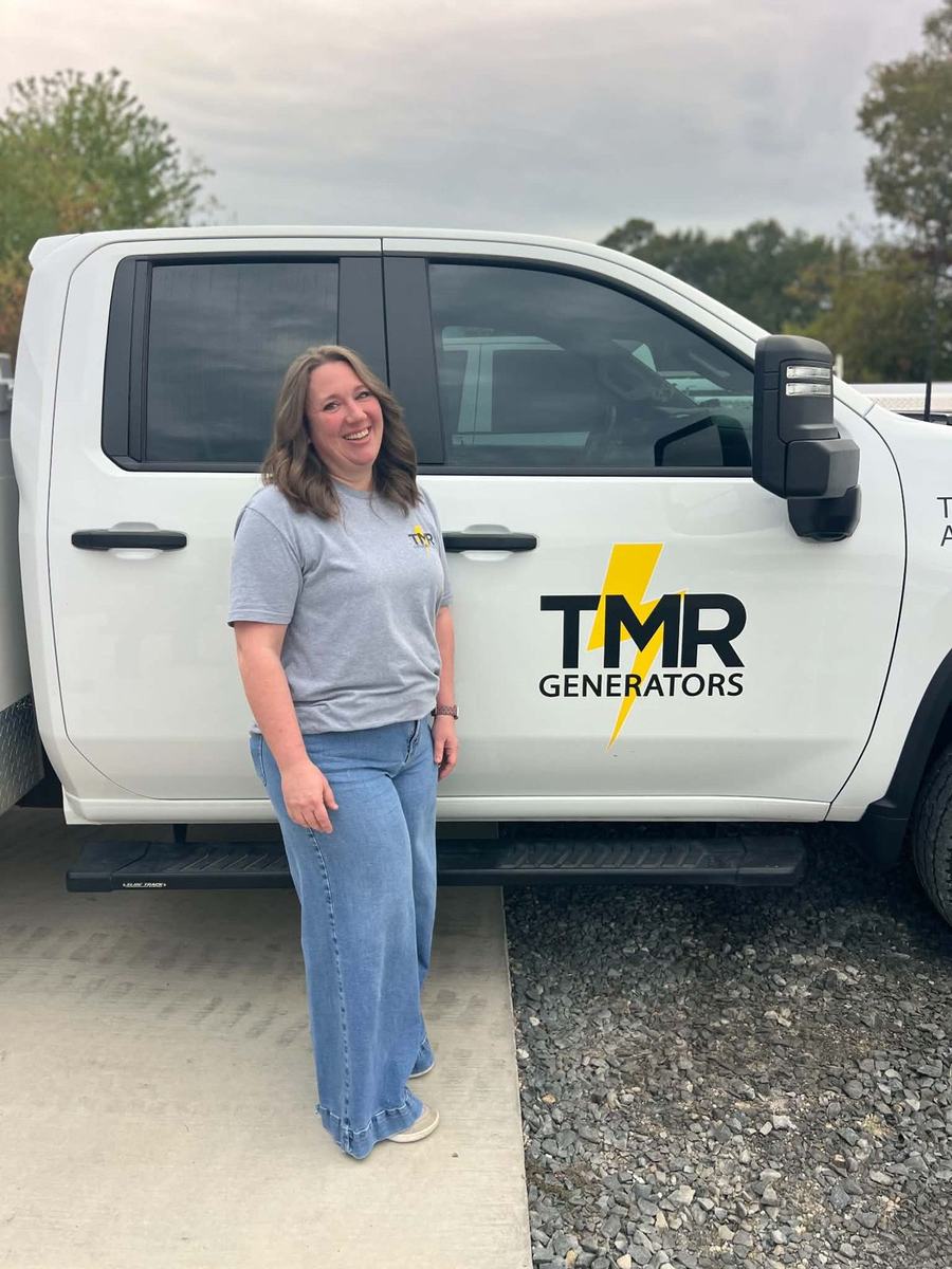 Catlin, office assistant at TMR Generators